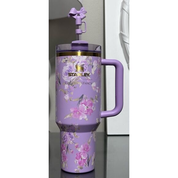 STANLEY X LOVESHACKFANCY LIMITED EDITION QUENCHER 40oz, HAPPY THOUGHTS - Picture 1 of 7